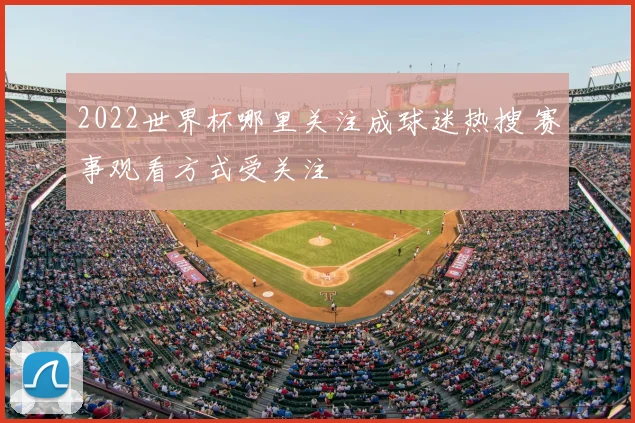 2022世界杯哪里关注成球迷热搜 赛事观看方式受关注