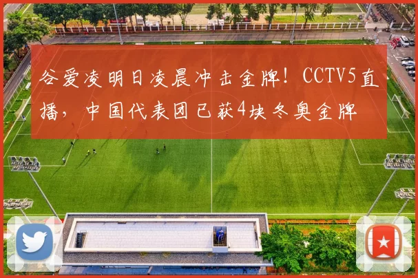 谷爱凌明日凌晨冲击金牌！CCTV5直播，中国代表团已获4块冬奥金牌